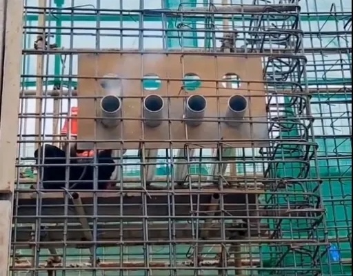 人防套管預埋現場